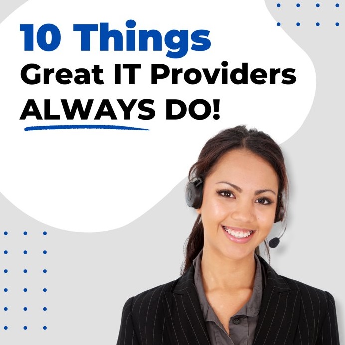 10 things great IT Providers always do